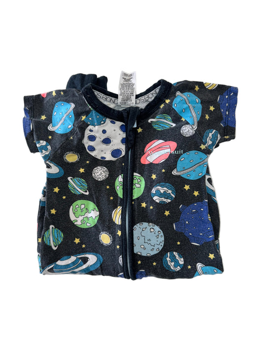 Bonds Wondersuit, Short Sleeve, Long Bottoms, Size 3-6 Months