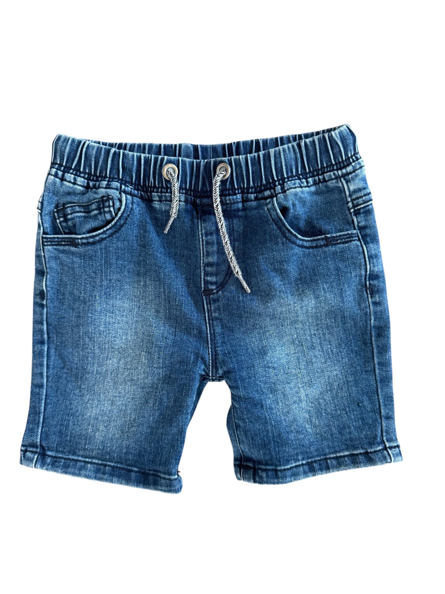 Milky Stretch Denim Shorts, Size 5