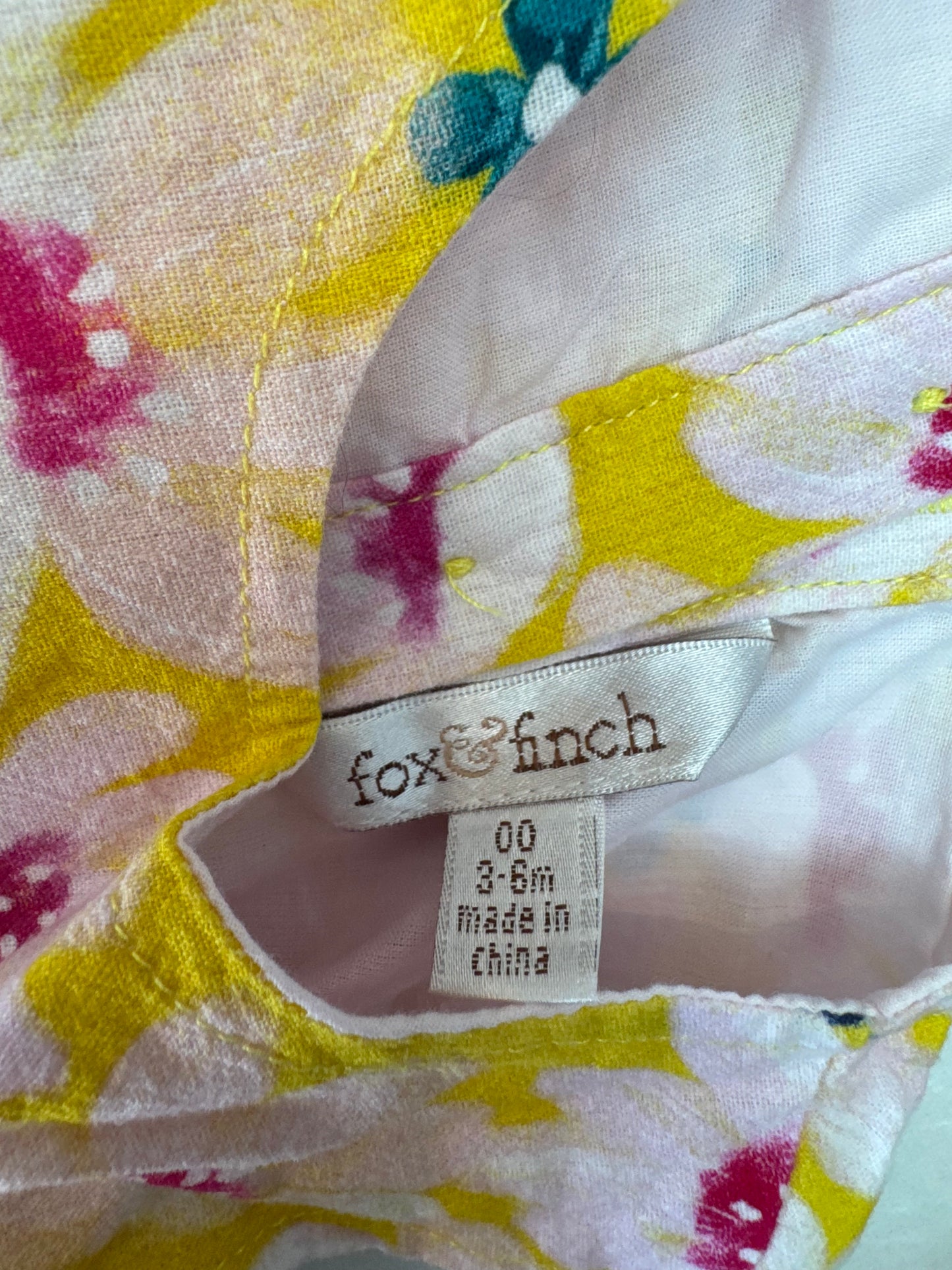 Fox & Finch Romper, Size 3-6 Months