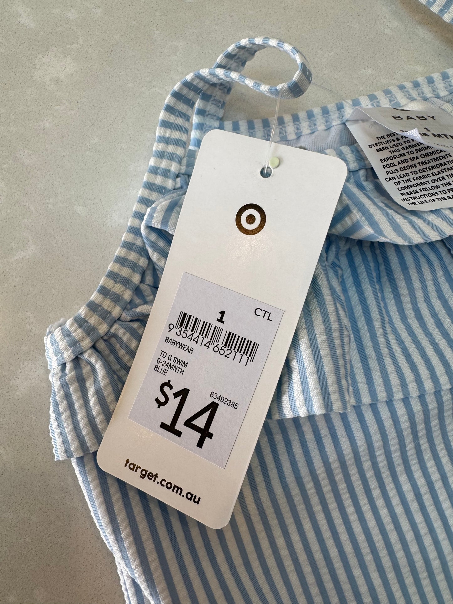 Target One Piece Swimwear, Size 1