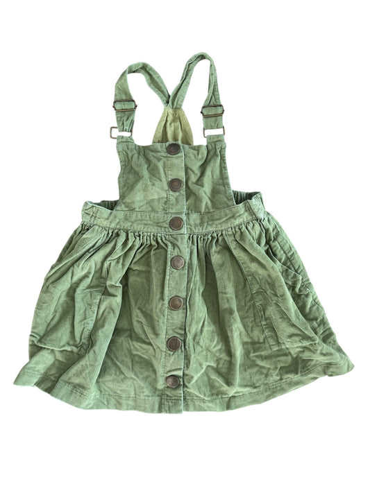Lacey Lane Corduroy Bib Dress, Size 4
