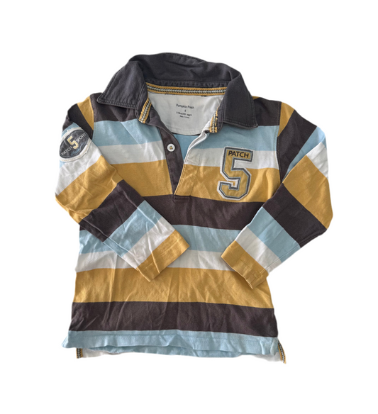 Pumpkin Patch Boys Rugby Jumper, Size 5