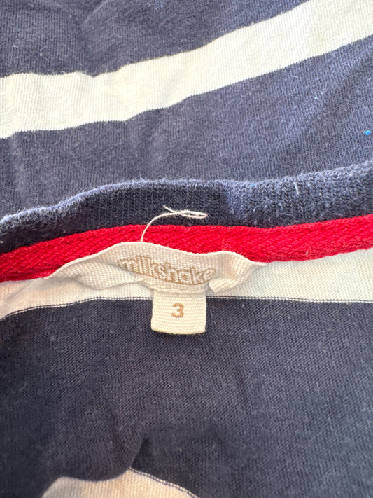 Milkshake long sleeve shirt, Size 3
