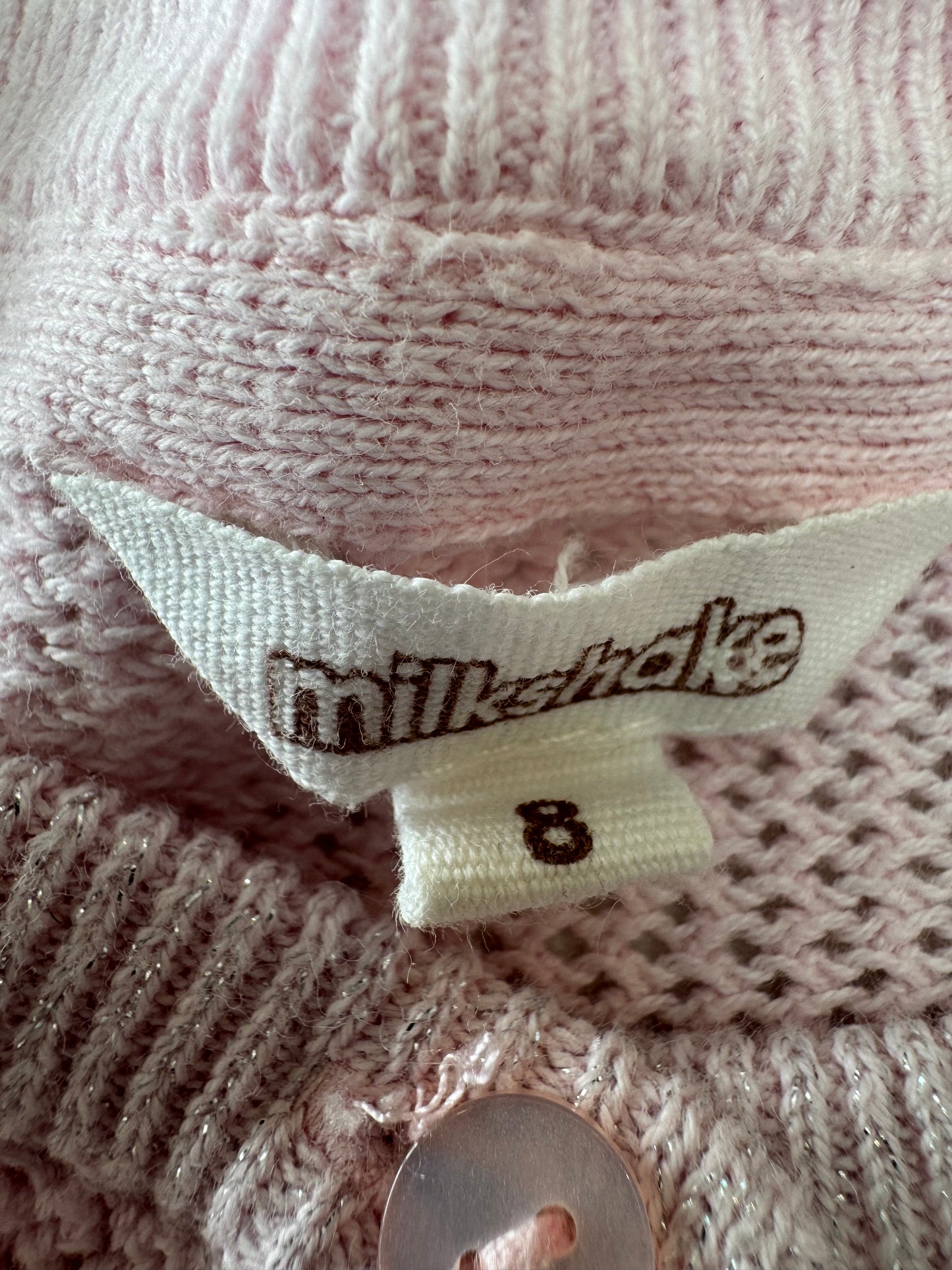 Milkshake Cardigan, Size 8